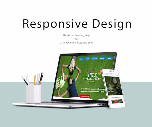 Responsive Web Development for Little Wonders BD preschool