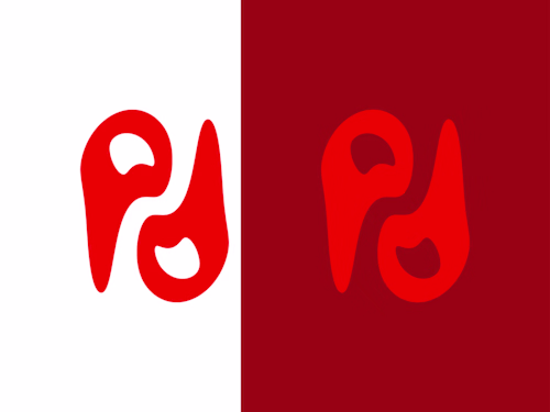 Lettermark/Monogram Logo design of the letter "p" 