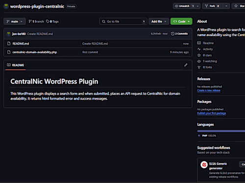 WordPress Search Plugin for Domain Availability