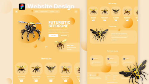 UI/UX Drone Website Design: Exploring Figma Projects