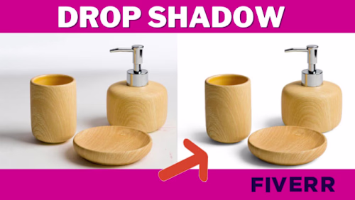 I will create a drop shadow, mirror effect, reflective shadow