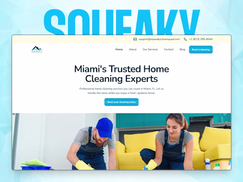 Squeaky Clean Squad Website