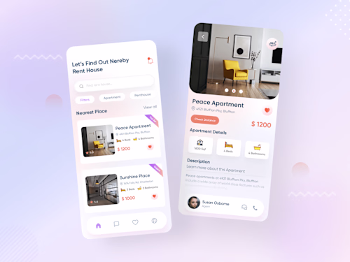 House Rental App design