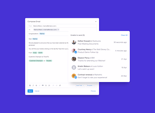 Capsule In-App Email Feature