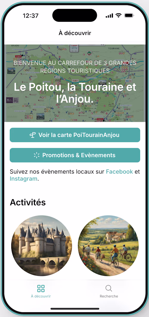 Tourism web application – Discover