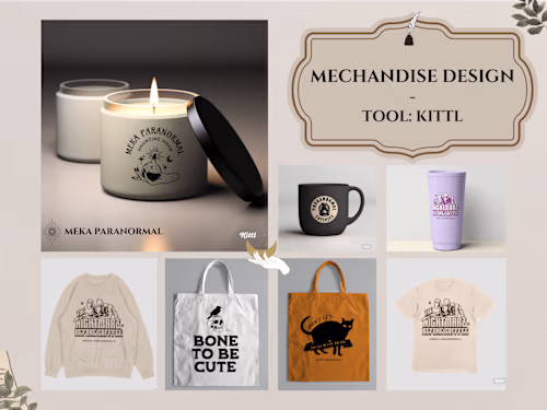 Spooky Merch for Meka | Kittl