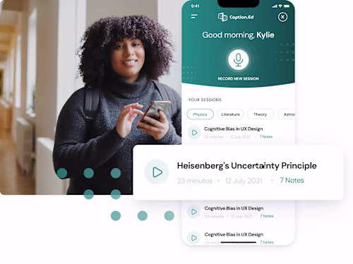 Caption.Ed: Companion app for hearing impaired students.