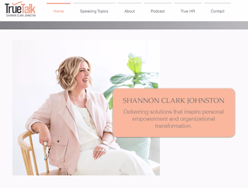 TrueTalk - Consultant Web Design