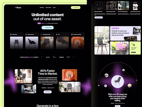 AI Content Generation Website Designed & Developed in Webflow