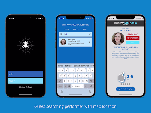 Featured Android and iOS application with admin dashboard