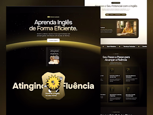 Landing Page, Web Design for Educational Infoproduct