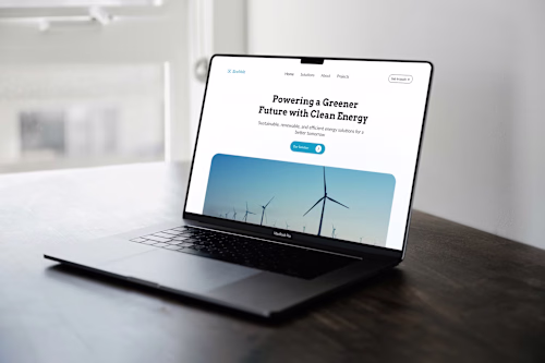  EcoVault – A Sustainable Energy Landing Page Built with Framer