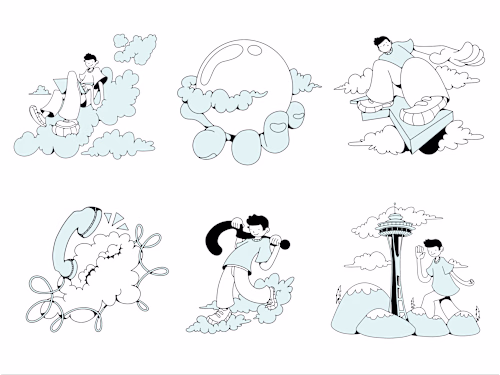 Unique Subscription Agency Illustrations