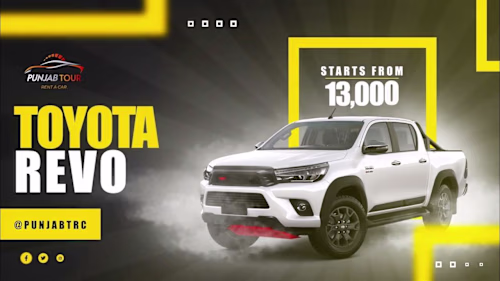 🚗💨 "Punjab Rent a Car" Ad Design: Elevating Travel Experiences