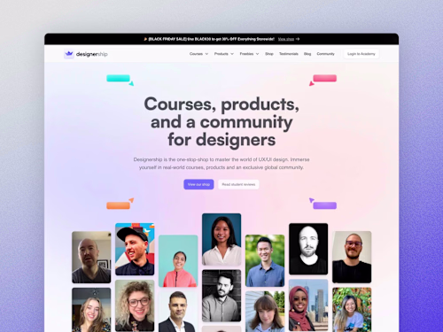 Designership – Web design and Webflow build
