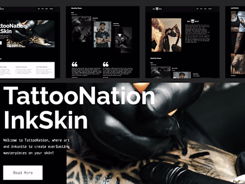 InkSkin Landing Page