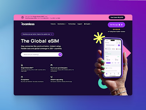 🚀 Framer Development of Roamless.com  🚀