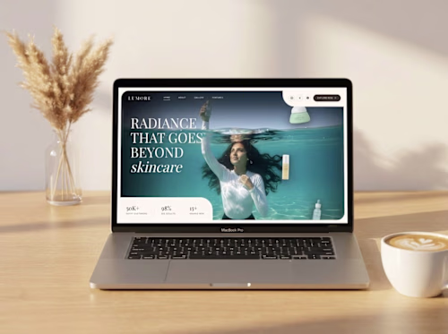 AI-Driven Cosmetic Brand Landing Page Development