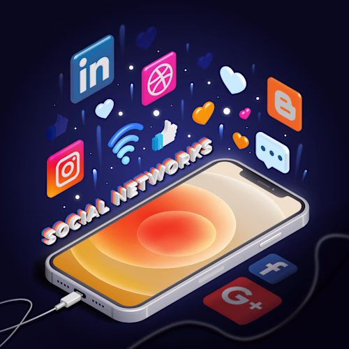 Vector illustration | "Social Networks" on Behance