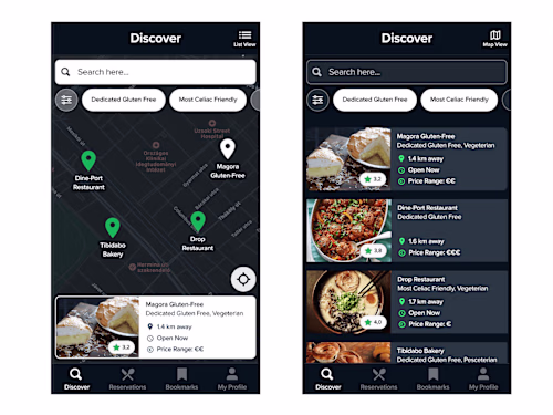 Gluten-Free Restaurant
Finder App