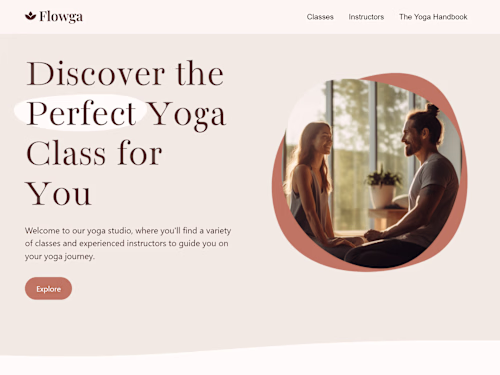 Flowga Yoga Studio - Figma-to-Webflow Wellness Platform