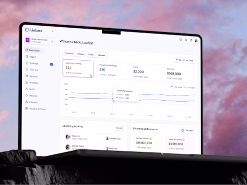Linkme - Booking apps - Vendor/Merchant Panel - SAAS