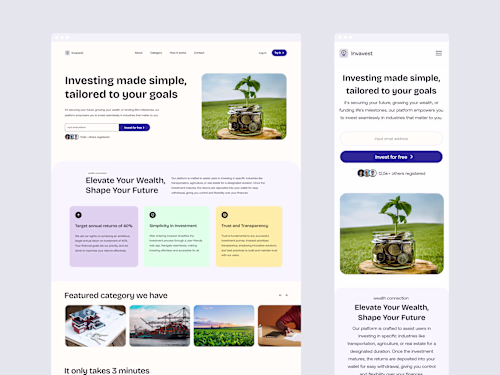 Helping users to manage their investment with ease - INVAVEST
