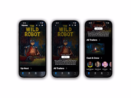Apple TV+ clone improved with Carousel Animations