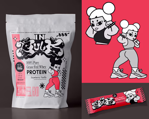 inBulk Protein Supplement Brand Design