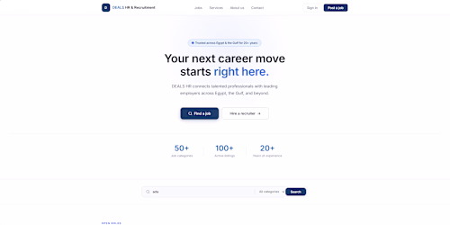 Modern Recruitment Website Redesign (Concept