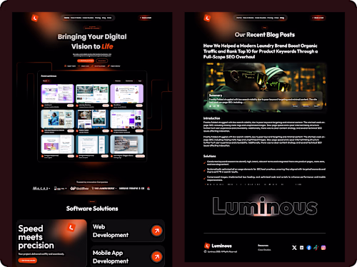 Unlock Growth with Luminous: Full-Service Digital Agency Pla...