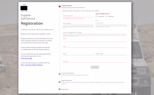 Supplier Portal Project