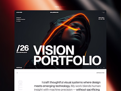 Lurais Framer Portfolio Template Development