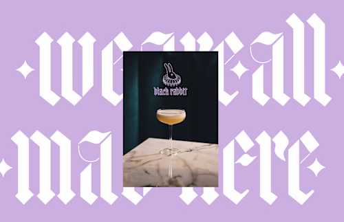 Black rabbit. Visual identity for a bar. :: Behance