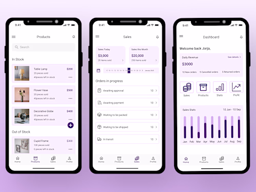 Sales Management Mobile App Design