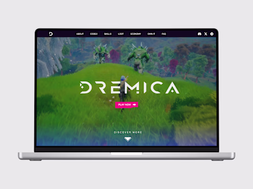 Dremica Landing page