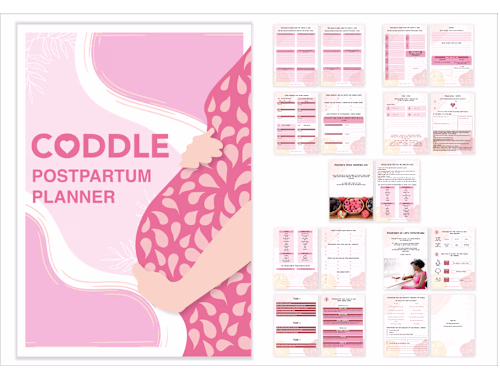 Coddle Postpartum Planner design on Behance
