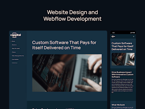 Cappital – Website Design & Webflow Development