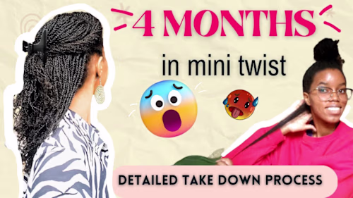 TAKING DOWN A 4 MONTH OLD PROTECTIVE STYLE🥴🥵 - YouTube