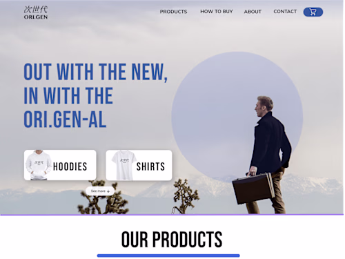 Ori.Gen website design + development