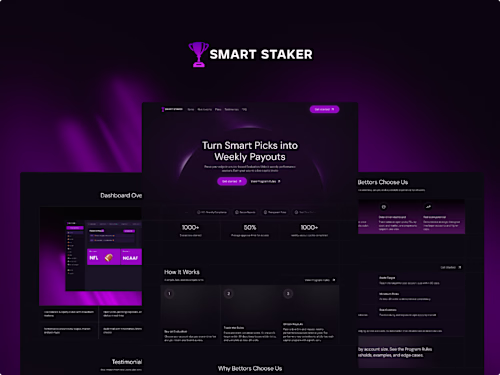 SmartStakes Framer Website Development