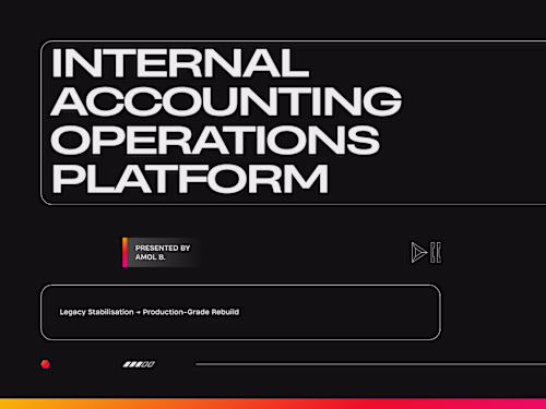 Internal Ops Tool for accountancy Firm