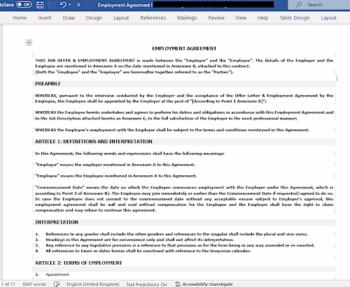 Employment Agreement