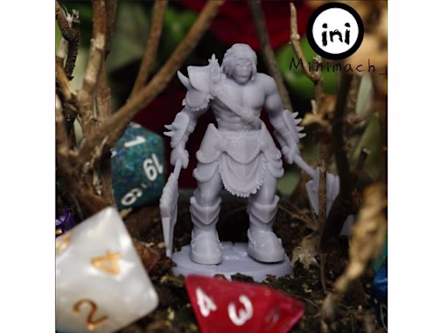 Half Orc Barbarian by Minimach_