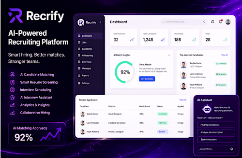 A modern AI-powered recruiting platform