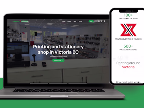 Elementor Website For DesignX Print