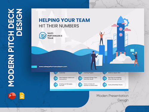 PowerPoint Presentation Design for Sales Performance Team