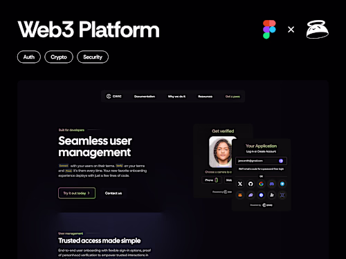 Web3 Auth Landing Page