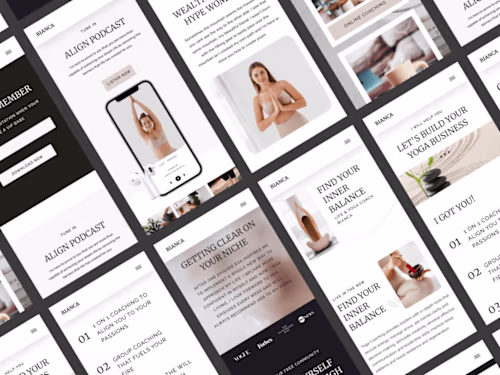 Website Mobile & Desktop - Yoga Health Coaching