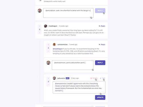 BUILD AN INTERACTIVE COMMENT SECTION